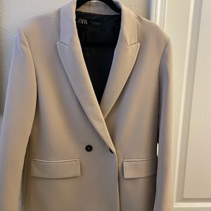 Zara over sized tan blazer